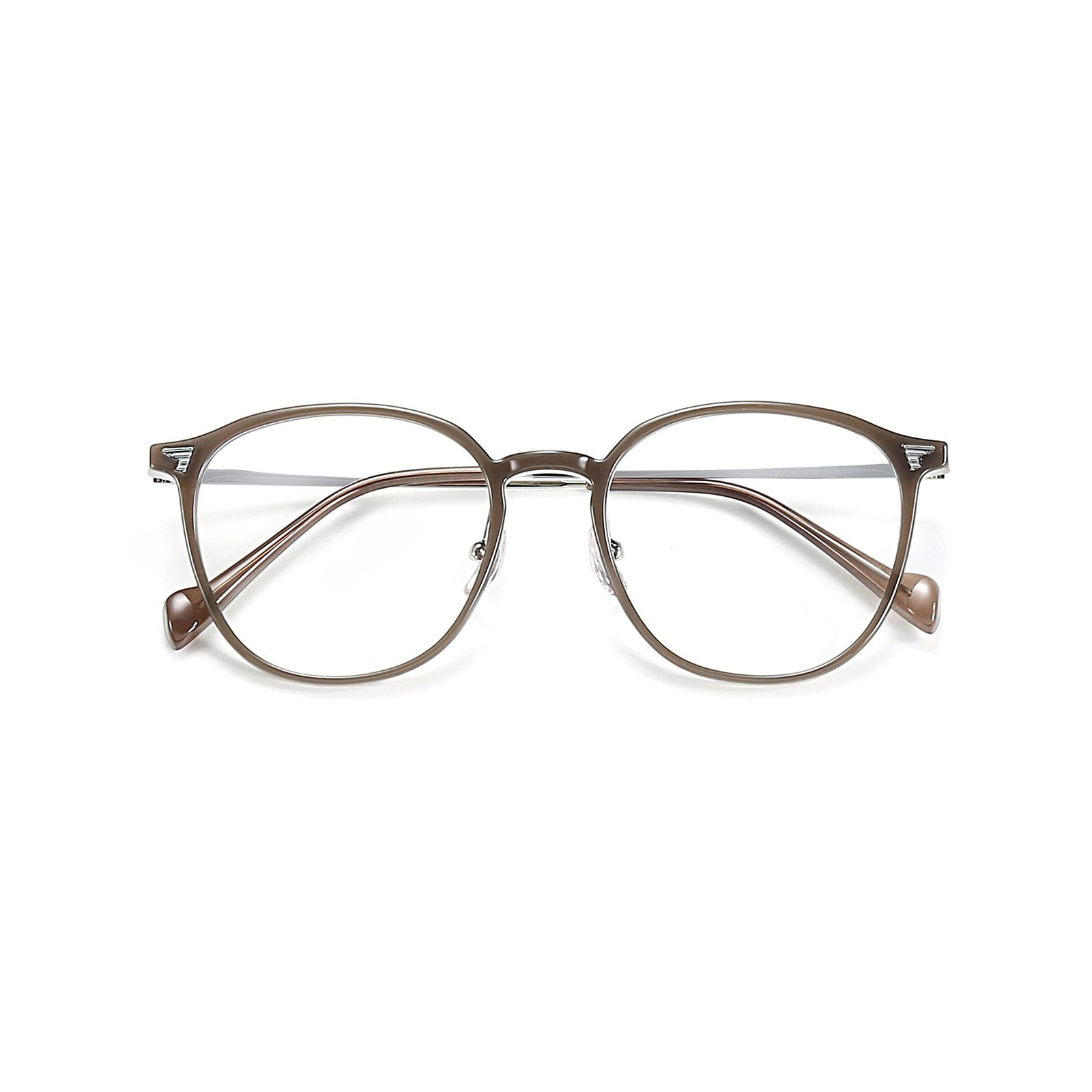 Fashion Round Glasses with Blue Light Blocking Prescription Lenses VK2078