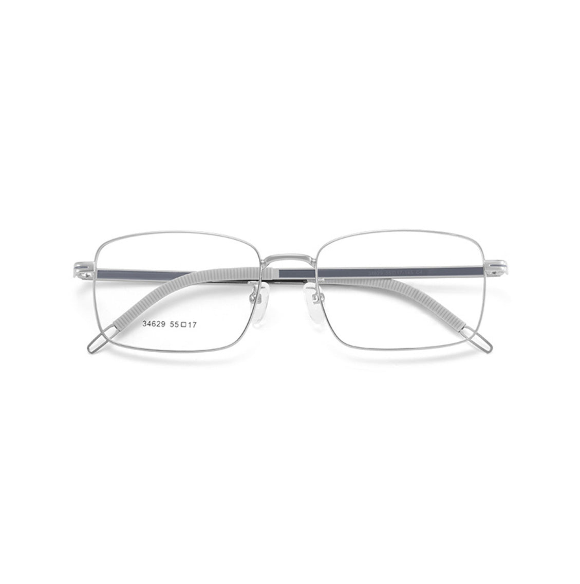 Unisex Metal Business Rectangle Glasses with Prescription Lenses VK2083