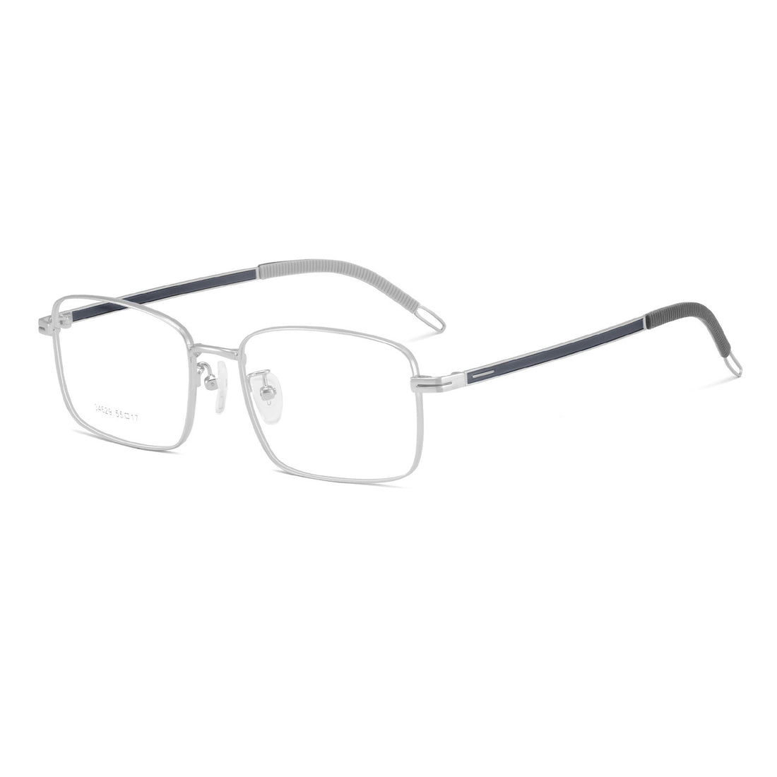 Unisex Metal Business Rectangle Glasses with Prescription Lenses VK2083