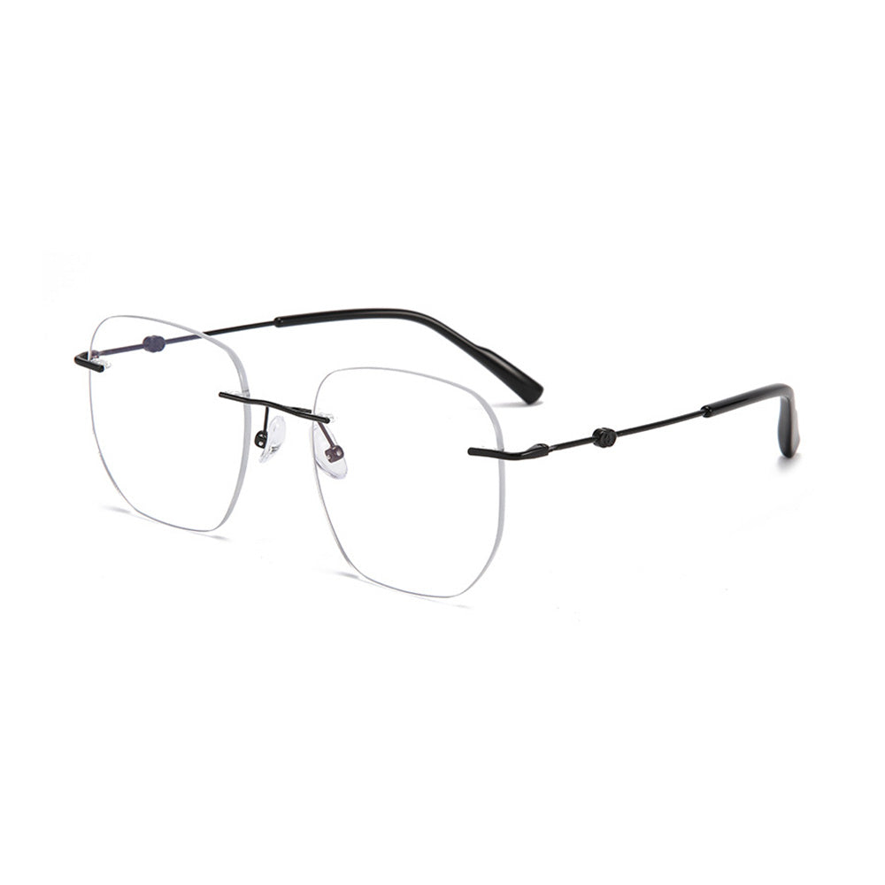 Rimless Square Glasses Blue Light Blocking VK2124