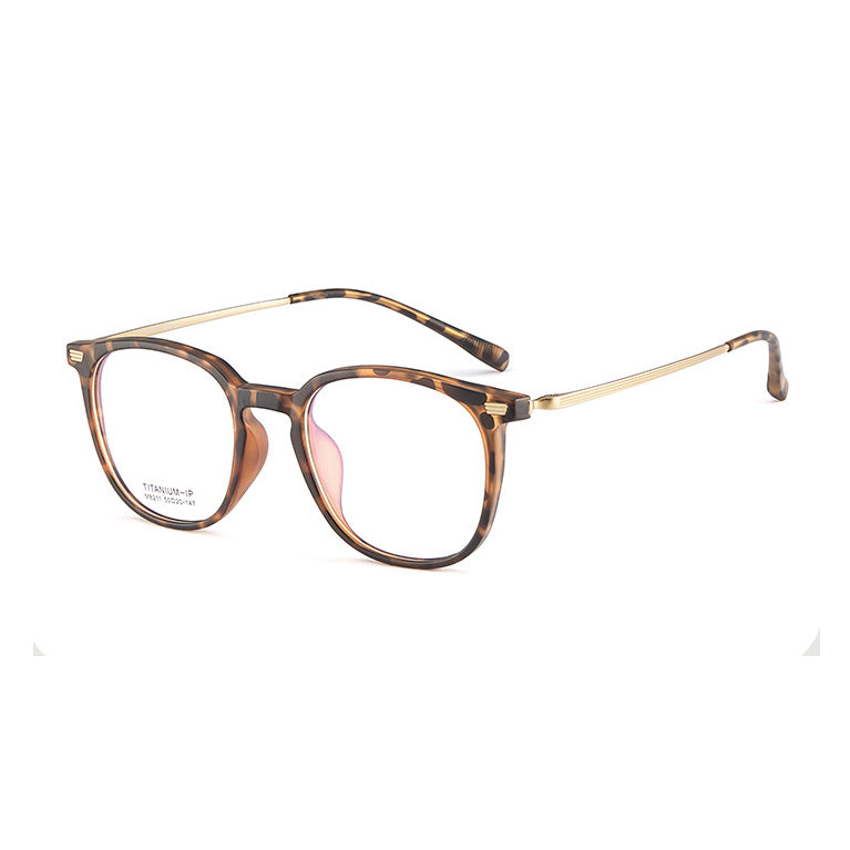 Chic Round Frame with Prescription Lenses Computer Glasses VK2126