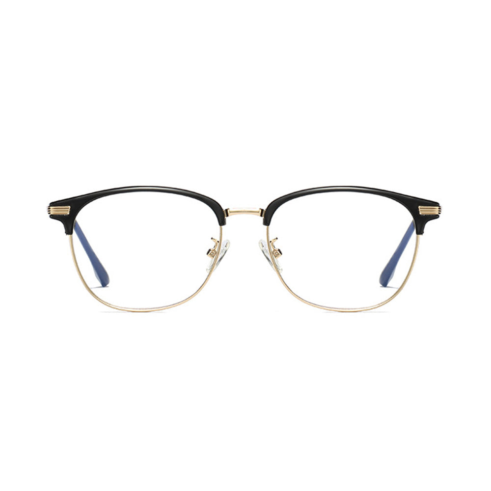 Blue Light Blocking Glasses Metal Browline Frame VK2127