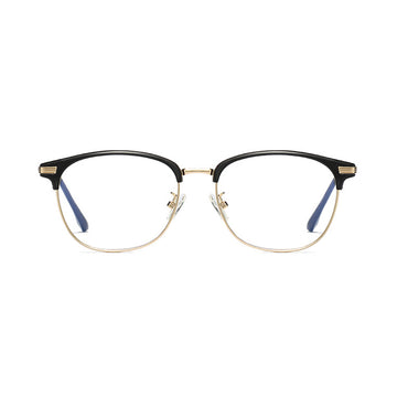 Blue Light Blocking Glasses Metal Browline Frame VK2127