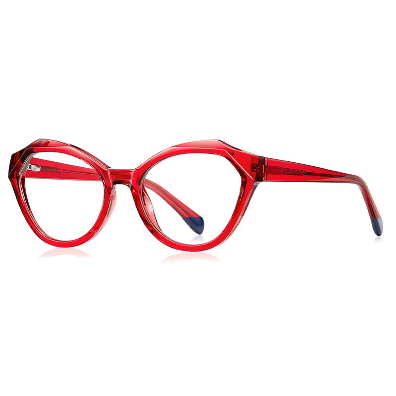 Crystal Cut Cat Eye Fashion Glasses with Spring Hinges VK2152