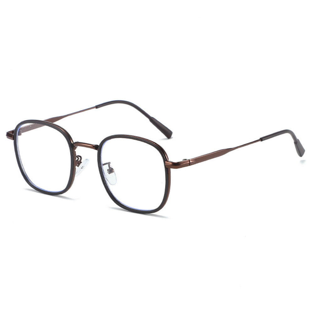 Blue Light Blocking Metal Square Glasses for Women Men VK2155