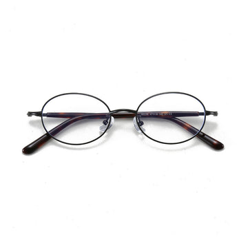 Metal Vintage Oval Glasses Blue Light Blocking VK2188